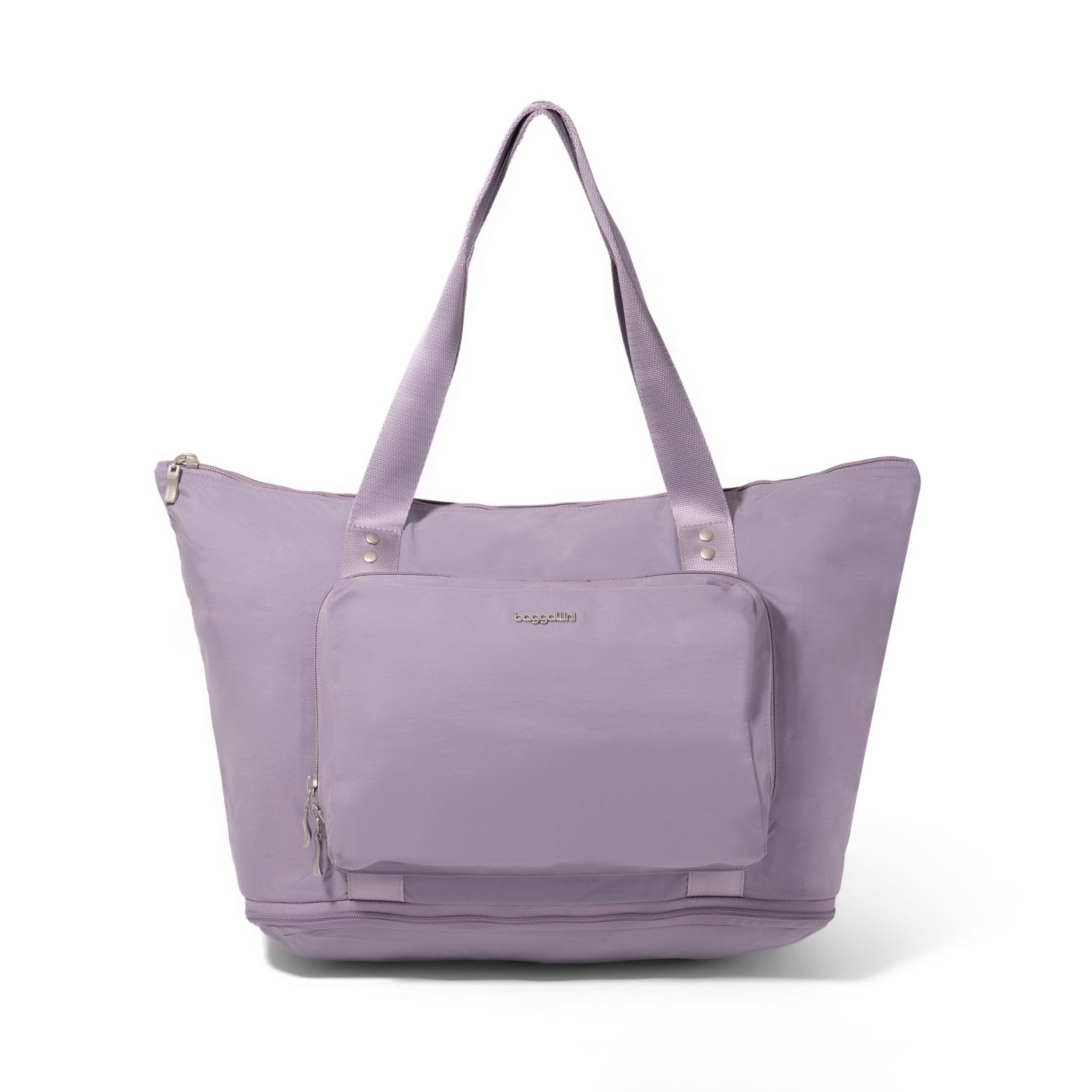 Carryall Expandable Packable Weekender Tote Bag, Main, color, LILAC