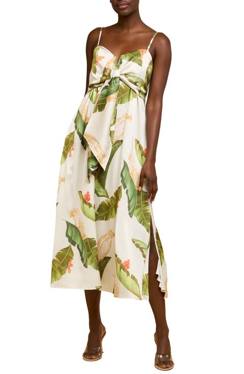 Katella Satin Midi Sundress