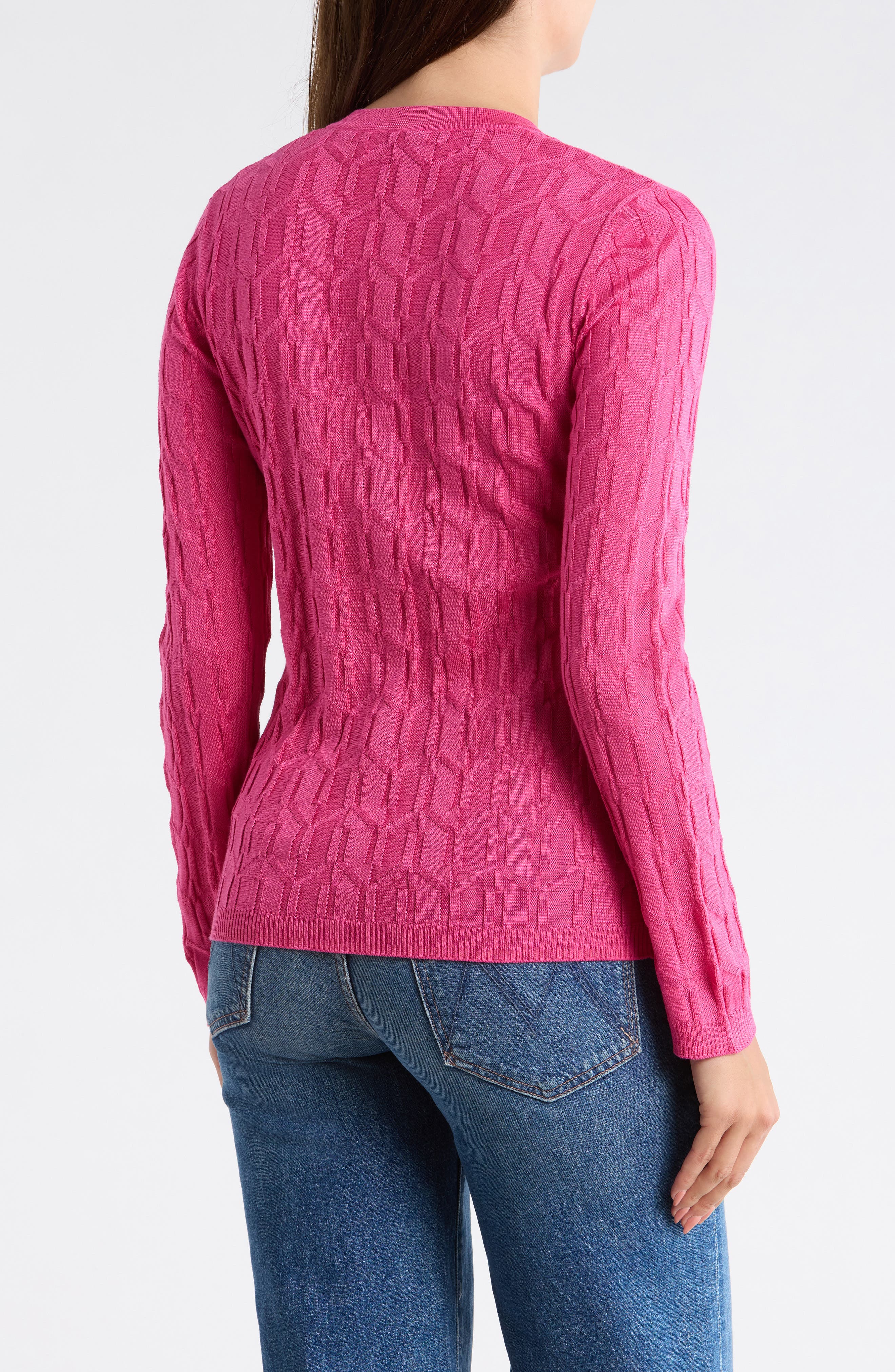 Geometric Stitch Cardigan - image 2