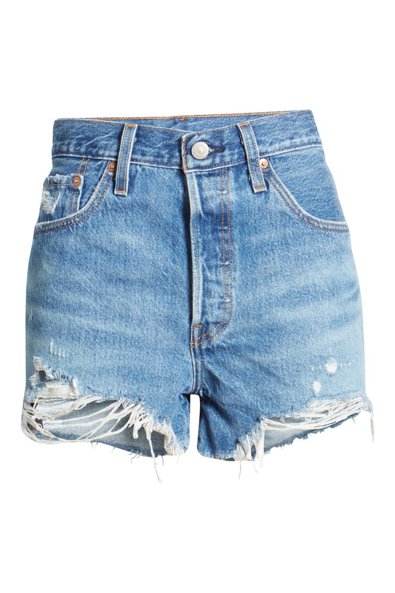Levi's® 501® Original Cutoff Shorts, Alternate, color, OXNARD ATHENS MID SH