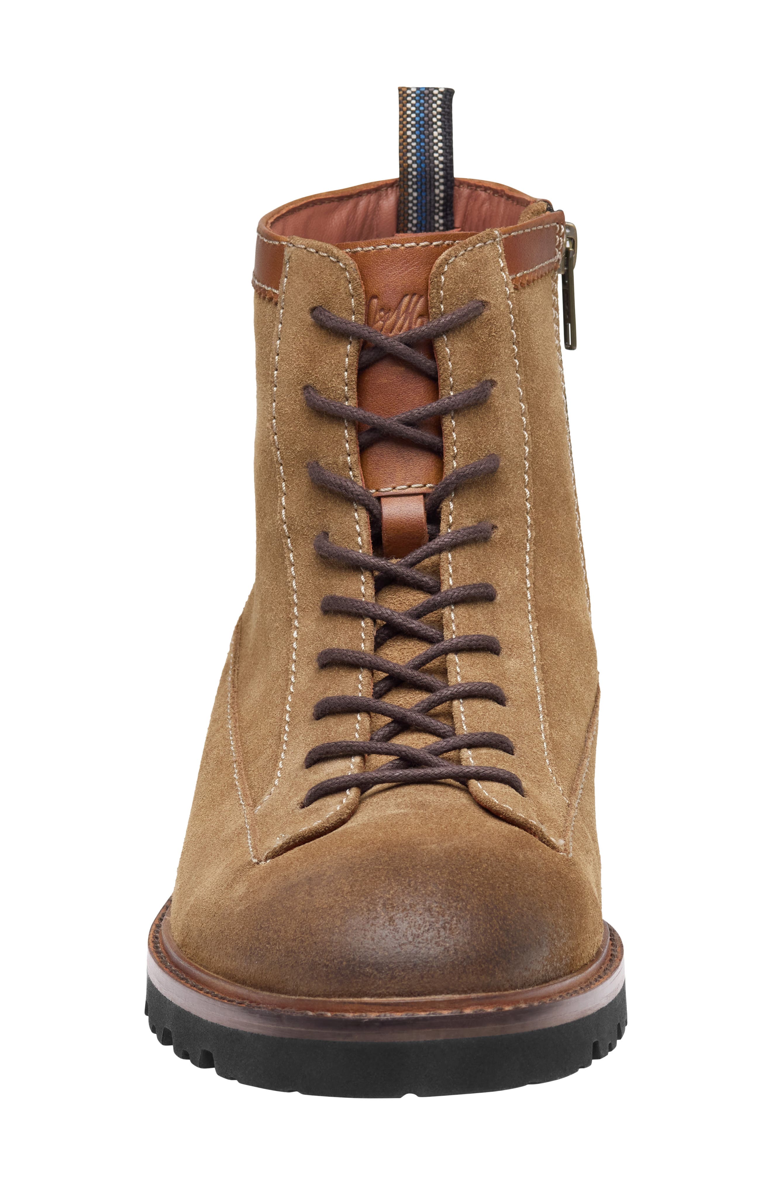 Britton Lace-to-Toe Boot, Alternate, color, SNUFF WAXED SUEDE