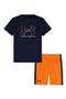 Kids' Gradient Logo Crew Shirt & Shorts Set