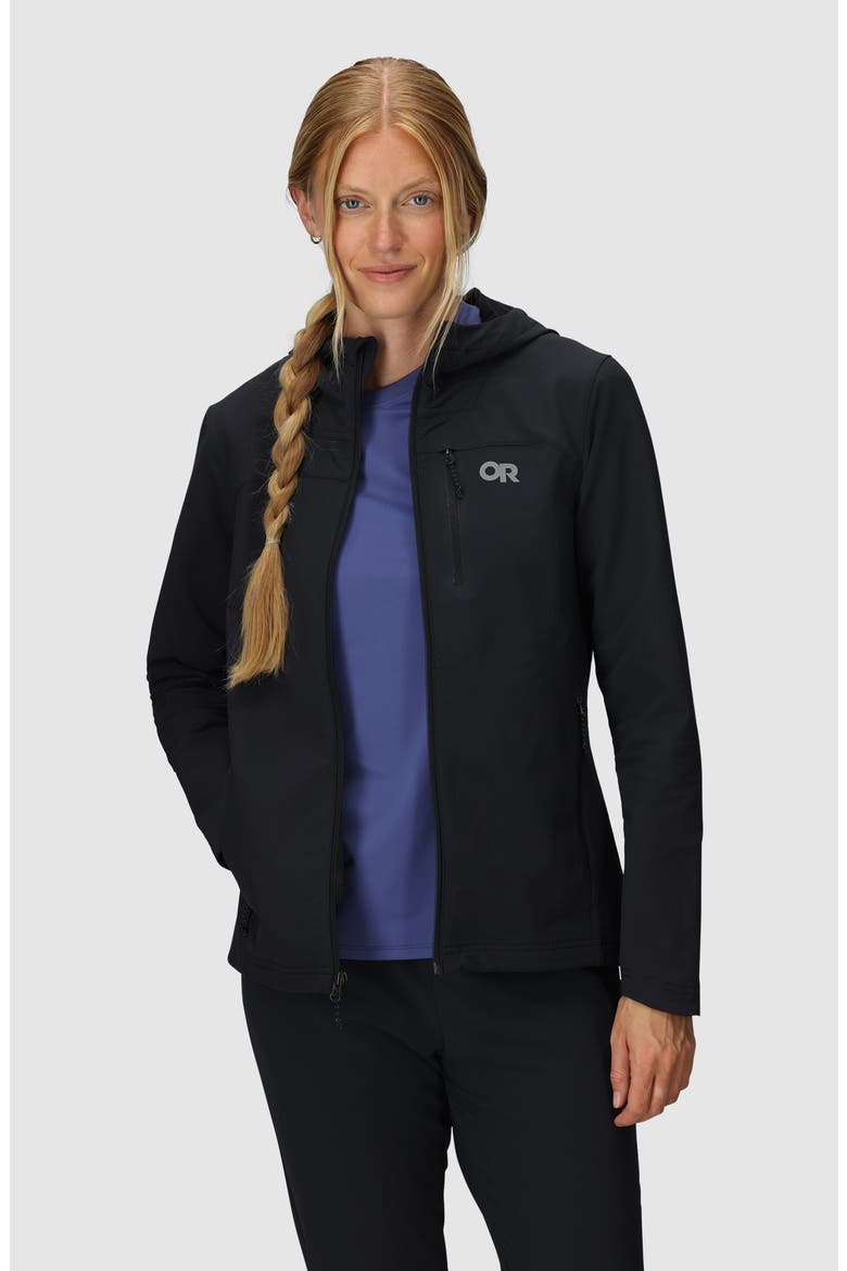 Ultima Hooded Jacket, Alternate, color, BLACK