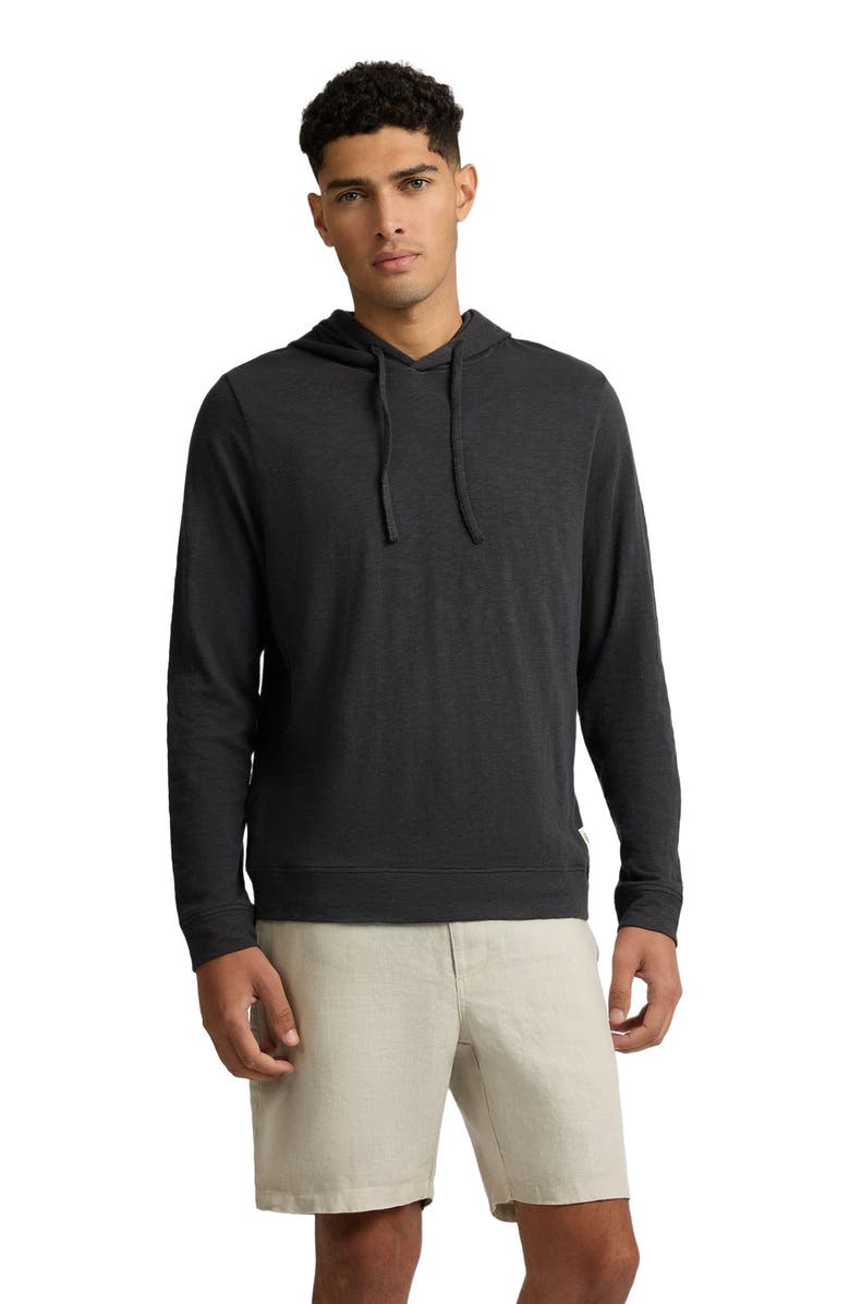 Onia Heavyweight Slub Hoodie, Alternate, color, Noir