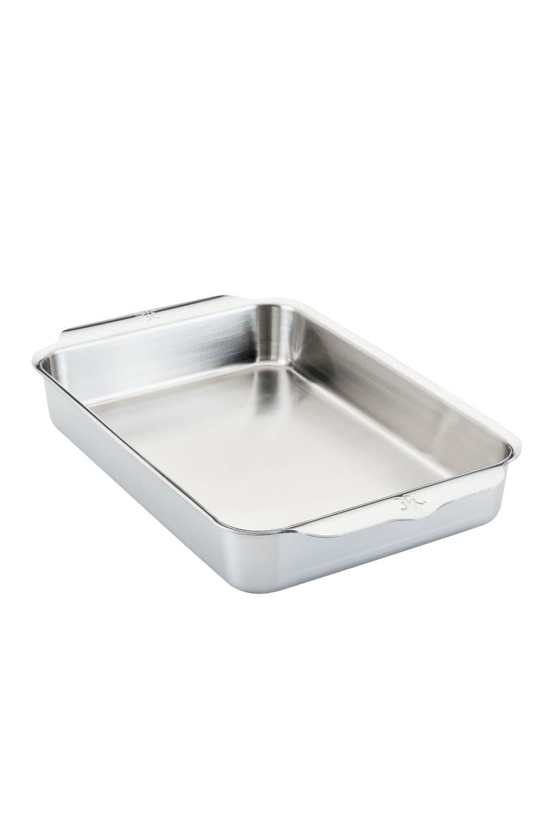 OvenBond Stainless Steel Rectangular Baking Pan, Alternate, color, STAINLESS STEEL