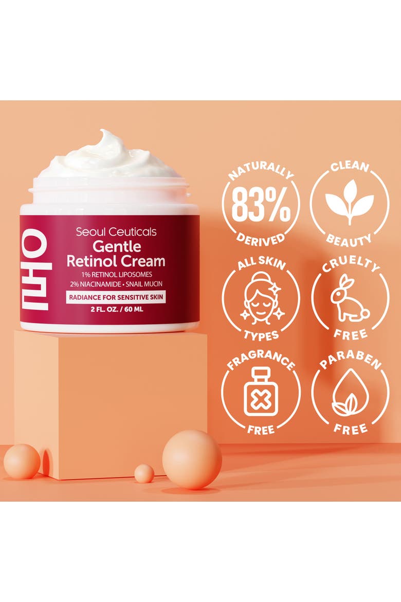 Korean Skincare Retinol Night Cream, Alternate, color, Clear