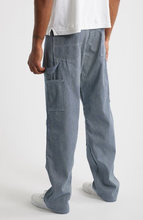 Stan Ray Railroad Stripe Double Knee Painter Pants In Brown