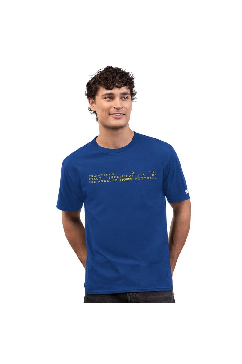 Men's Starter  Royal Los Angeles Rams 1801 Prime Time T-Shirt, Alternate, color, Royal