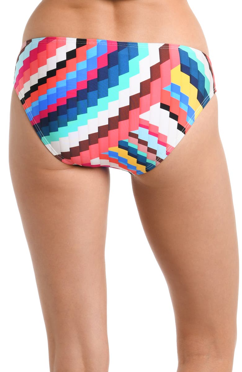 La Blanca Slice Hipster Bikini Bottoms, Alternate, color, Multi