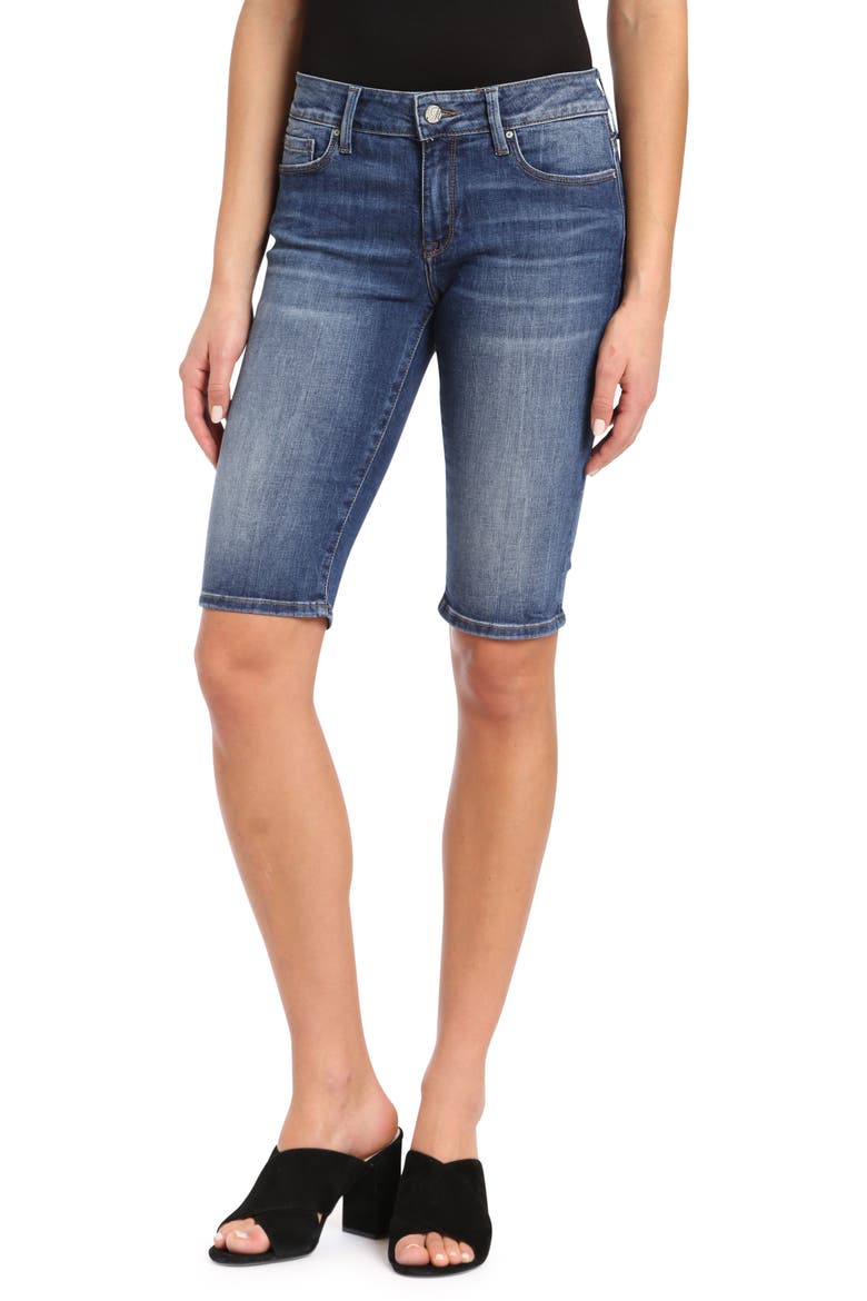 Karly Bermuda Shorts, Main, color, DARK INDIGO TRIBECA