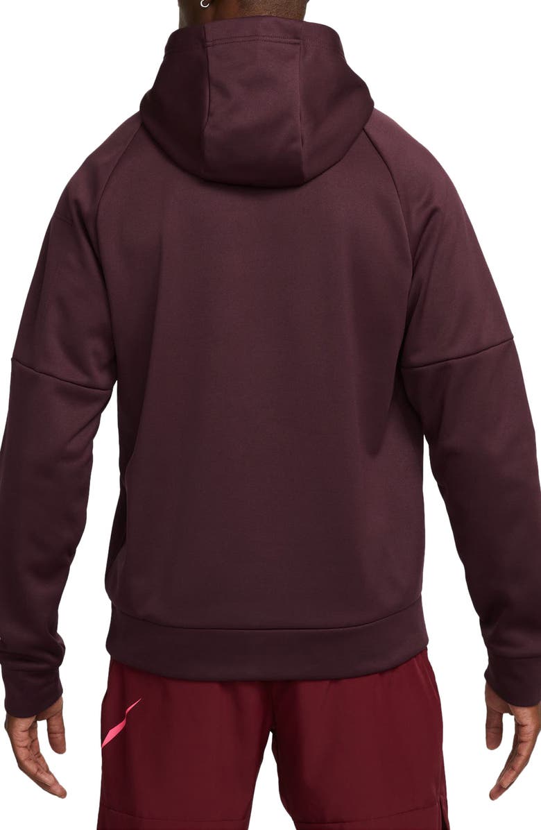 Nike Therma-FIT Pullover Hoodie, Alternate, color, Night Maroon/ Black