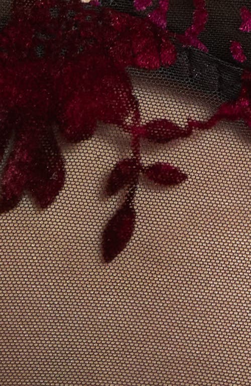 Kilo Brava Embroidered Longline Bralette In Black