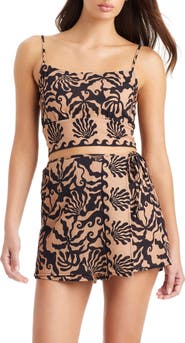 Sanctuary Flyaway Tie Back Crop Cover-Up Top