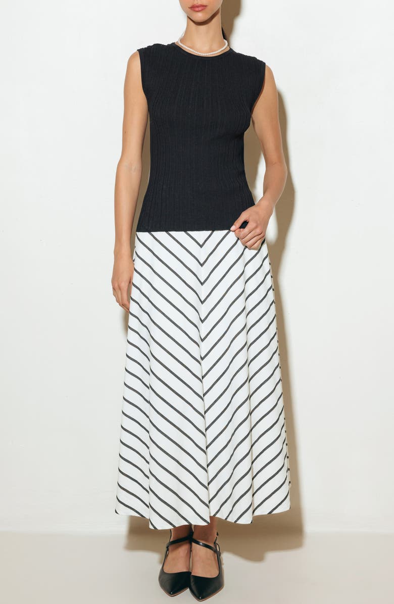 FREEMARKET Ribbed Sleeveless Knit Top, Alternate, color, Black