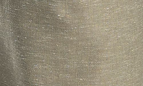 Shop Max Studio Heathered Crop Wide Leg Pants In Olive