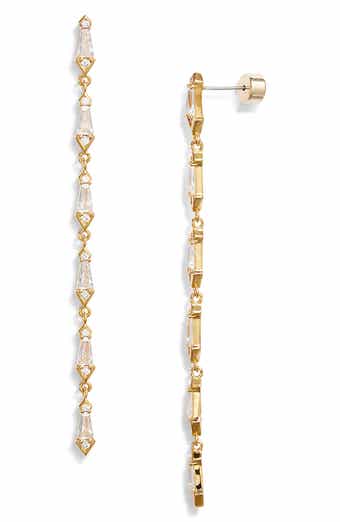 Nordstrom Kite Cubic Zirconia Linear Drop Earrings