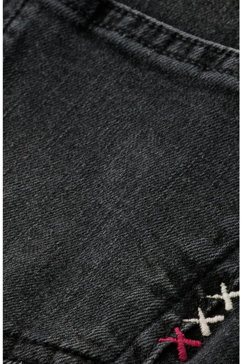 Kids' The Wave Wide Leg Jeans, Alternate, color, BLACK NIGHT
