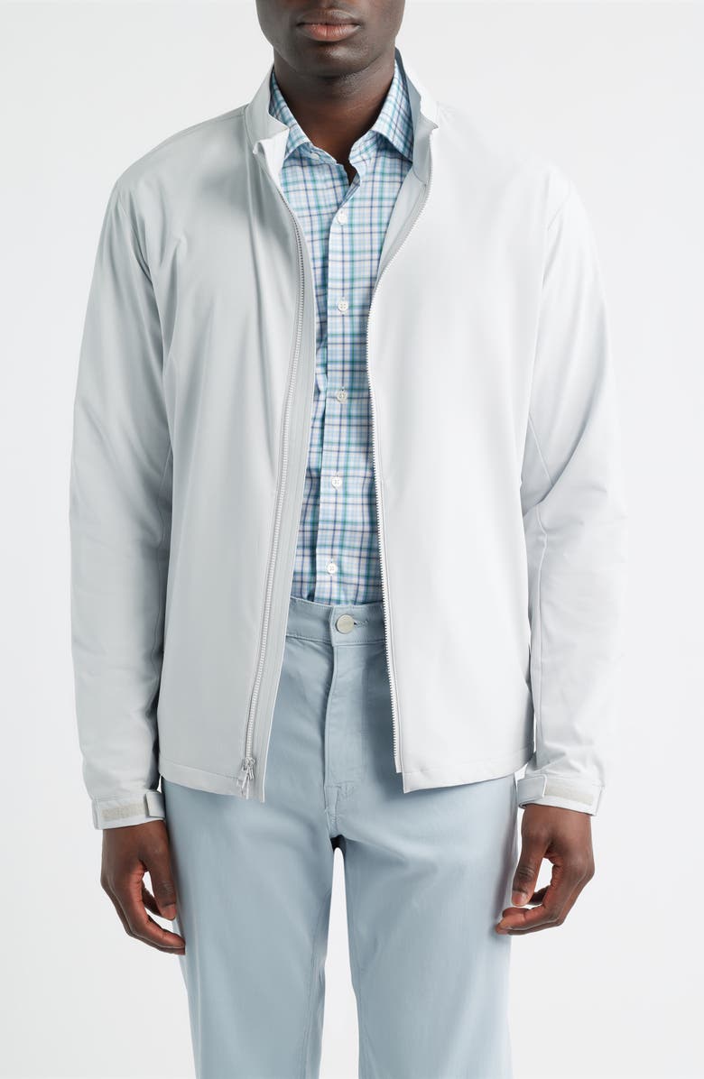 Peter Millar Dunes Water Resistant Golf Jacket, Main, color, British Grey