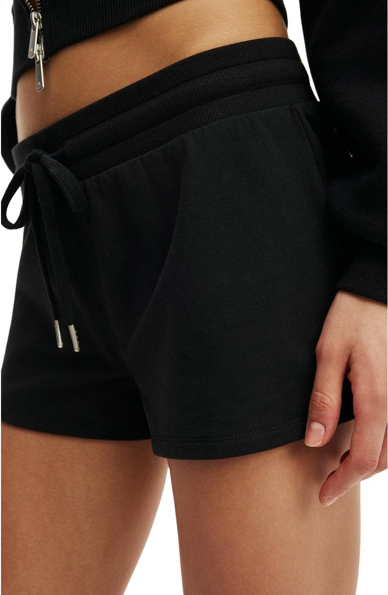 COTTON ON BODY Women's Active Stretch Modal Fleece Mini Short, Alternate, color, Black