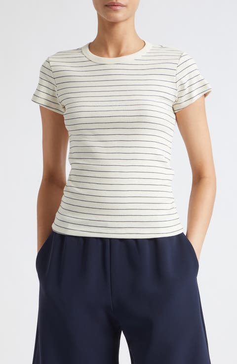Nando Stripe Cotton T-Shirt