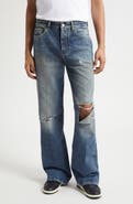 AMIRI Slashed Straight Leg Jeans