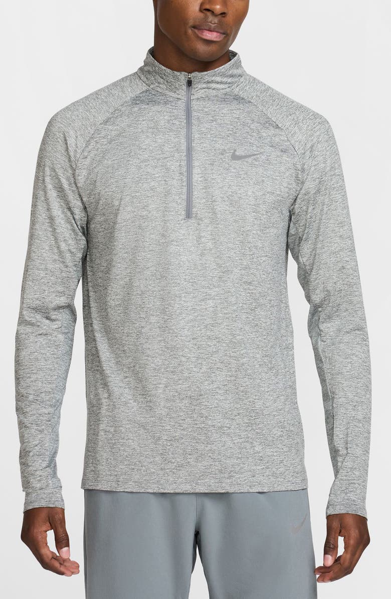 Nike Dri-FIT Stride Half Zip Running Top, Main, color, 084 Smkgry/Refsil