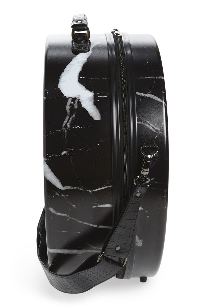 Baye Large Hardcase Hat Box, Alternate, color, MIDNIGHT MARBLE