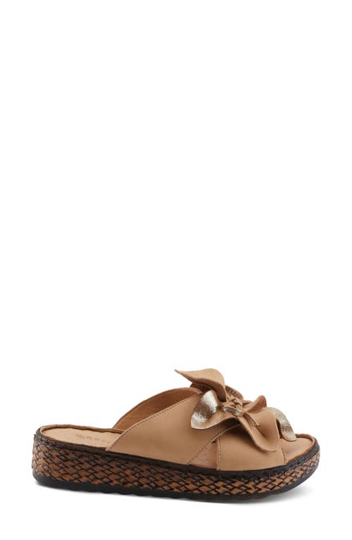 Spring Step Hilary Glam Slide Sandal In Beige