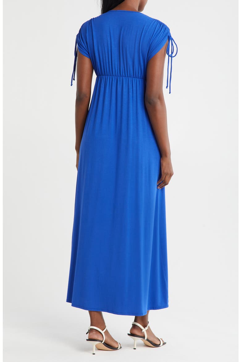 Shoulder Tie Maxi Dress, Alternate, color, ROYAL