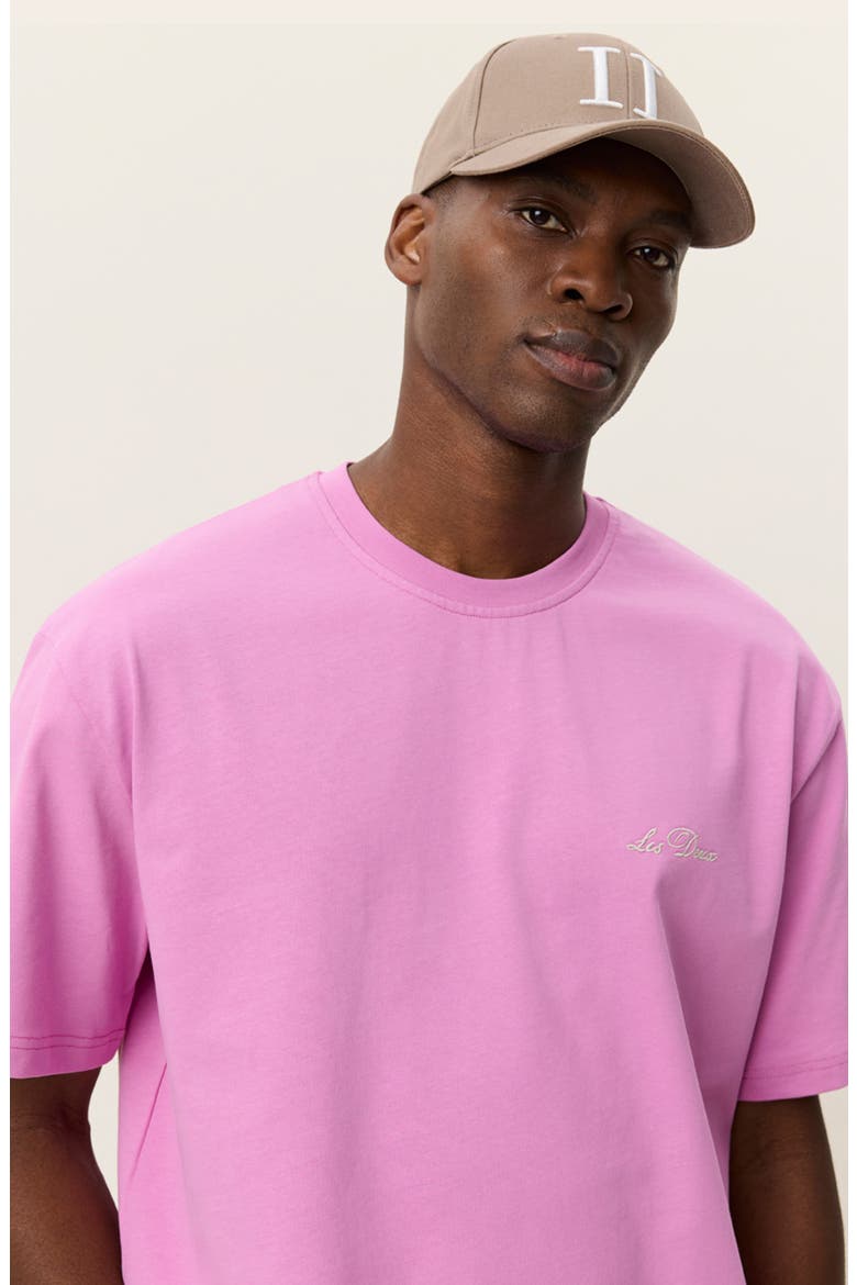 Crewneck Logo T-Shirt, Alternate, color, CROCUS PINK