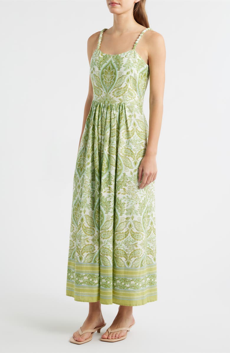 CITY BLUES Paisley Print Maxi Dress, Alternate, color, 