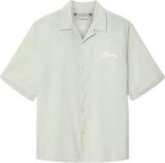 AllSaints Odyssey Oversize Cotton Button-Up Camp Shirt