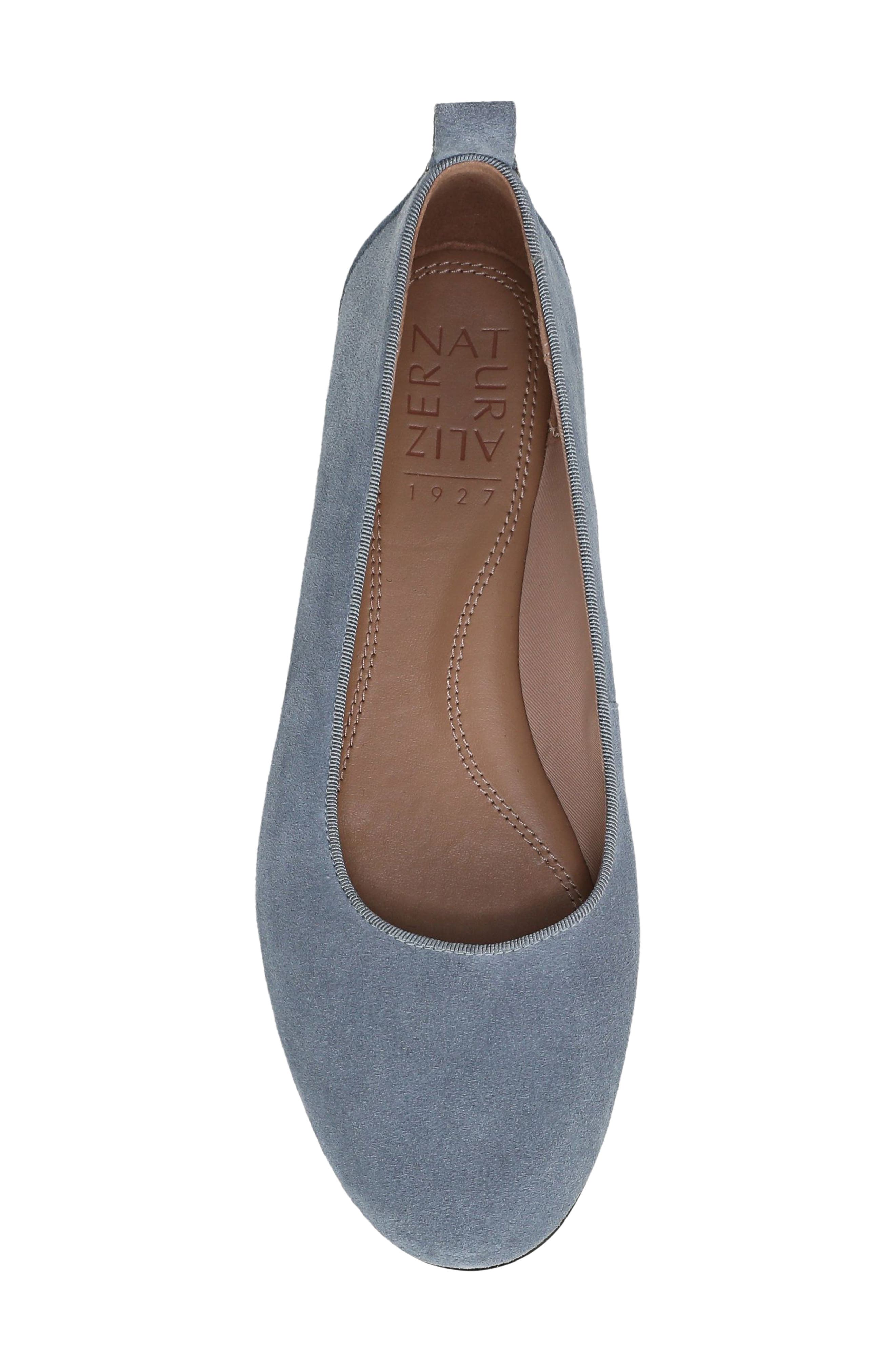 Ava Ballet Flat, Alternate, color, BLUE ASH SUEDE