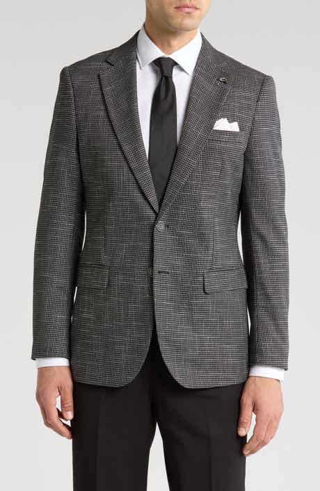 Tahari Slim Fit Houndstooth Blazer