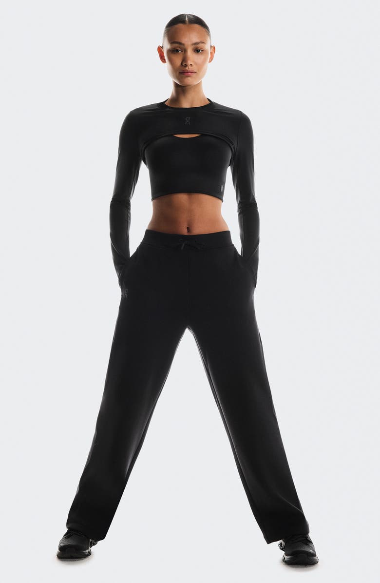 On Focus Tech Sweatpants, Alternate, color, Black