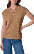Donna Karan New York Sleeveless Polo Sweater