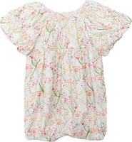 Mabel + Honey Springtime Garden Short Puff Sleeve Romper