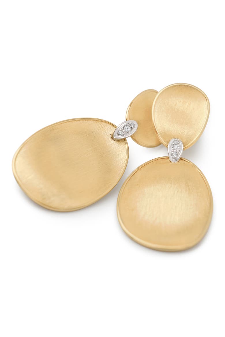 Lunaria Diamond Drop Earrings, Alternate, color, YELLOW/WHITE GOLD