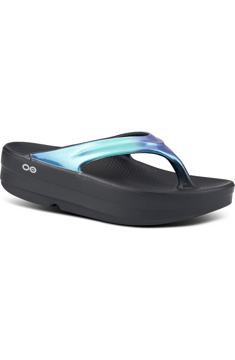 Oofos OOmega OOlala Luxe Flip Flop, Main, color,