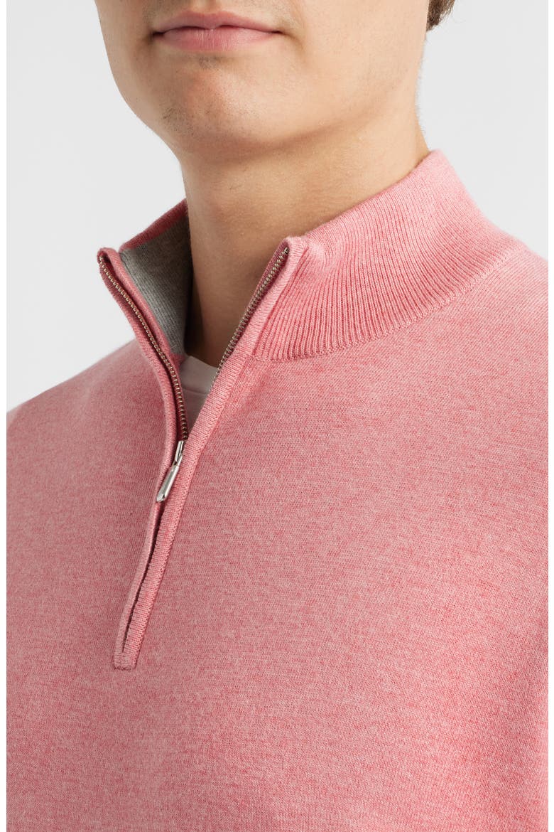 Coolspun Lite Quarter Zip Sweater, Alternate, color, VENETIAN PINK