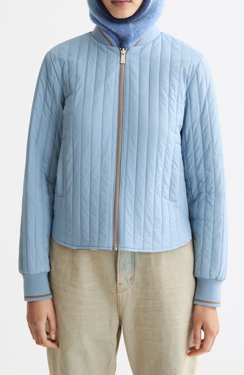 Scotch & Soda Reversible Quilted Jacket In Blue