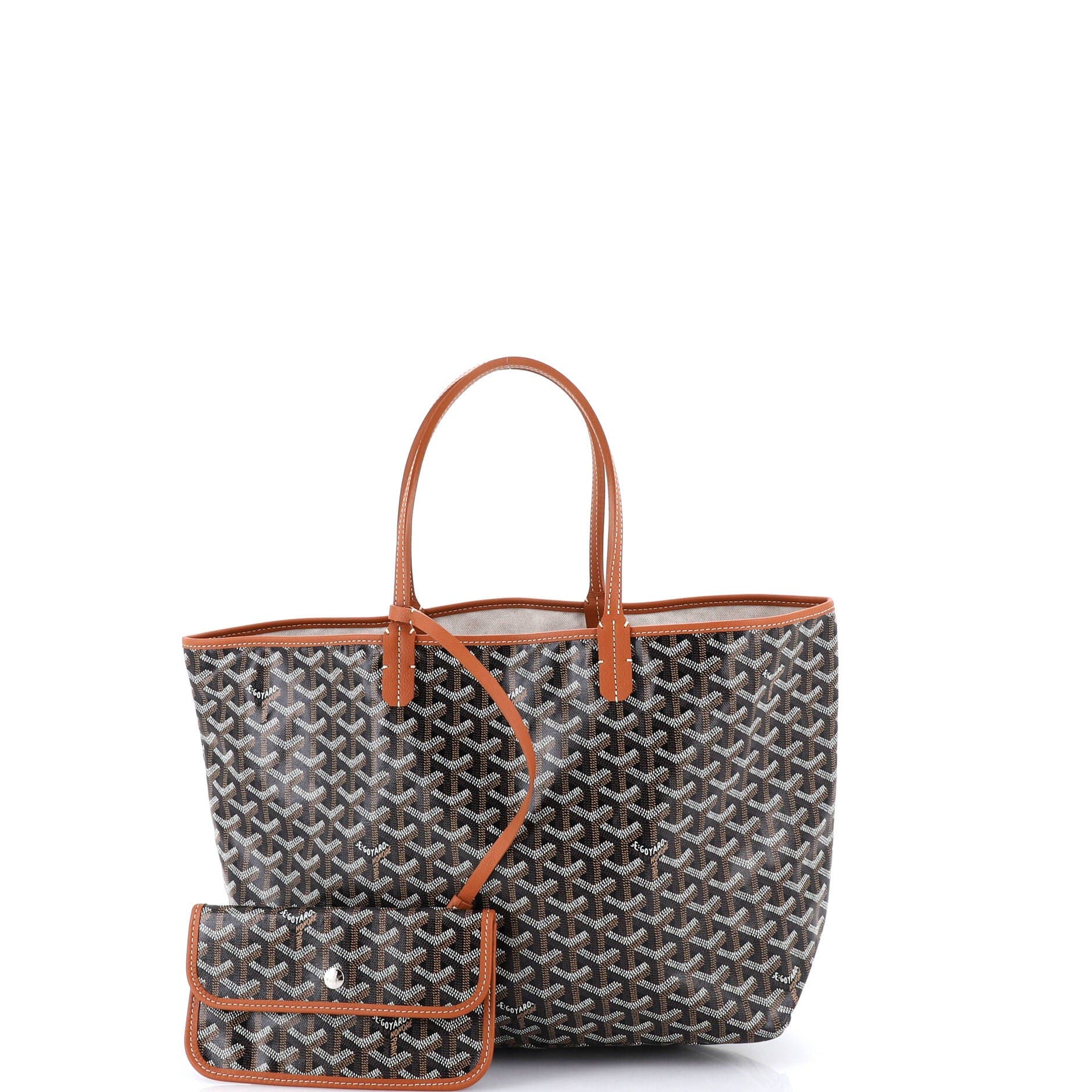 Pre-Owned Goyard Saint Louis Tote Coated Canvas PM, Alternate, color, Brown