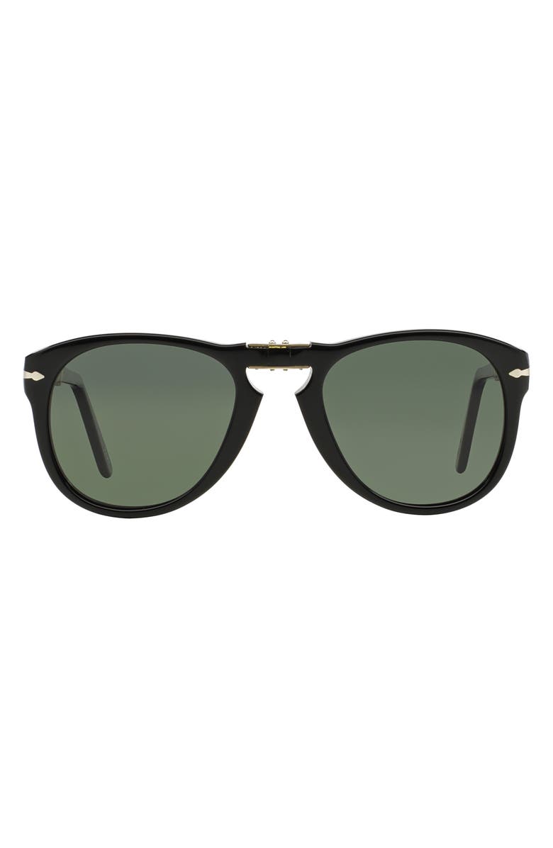 Persol Folding Polarized Keyhole Sunglasses, Main, color,