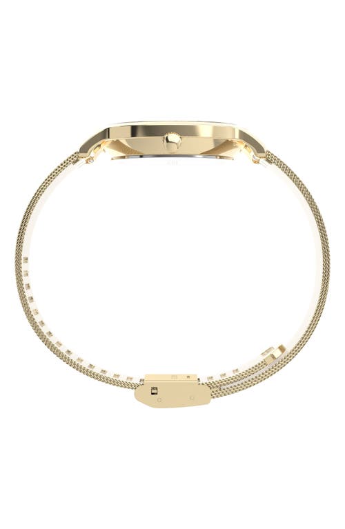 Timex ® Transcend Mesh Strap Watch, 34mm In Gold