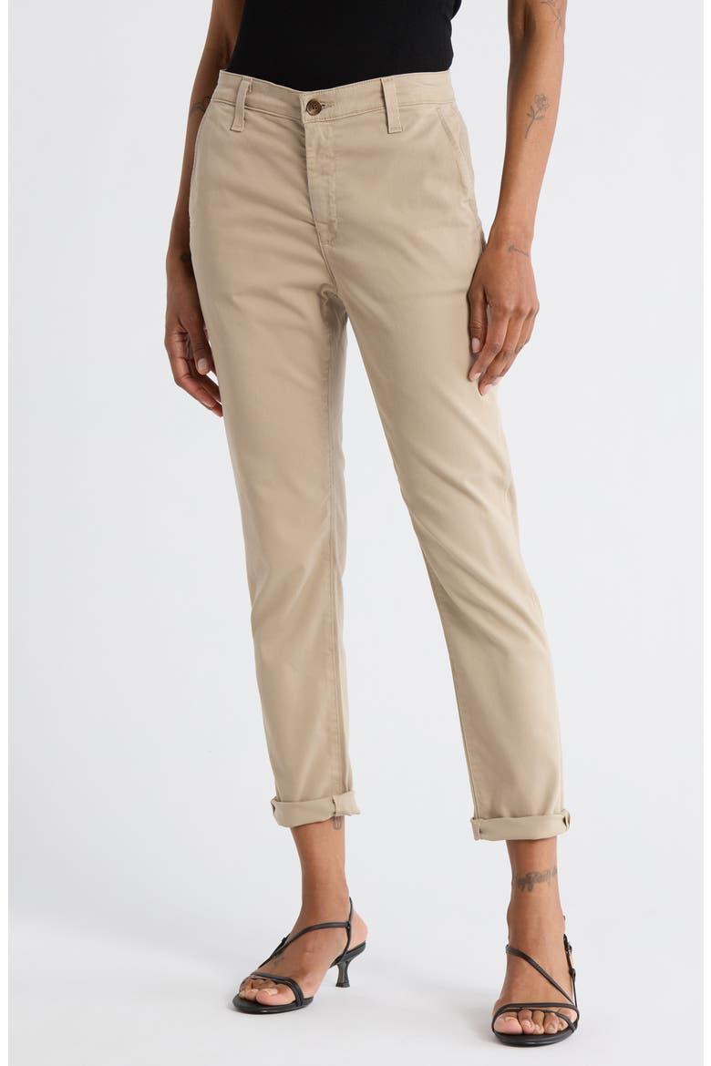 Caden High Rise Crop Chinos, Main, color, DRY DUST