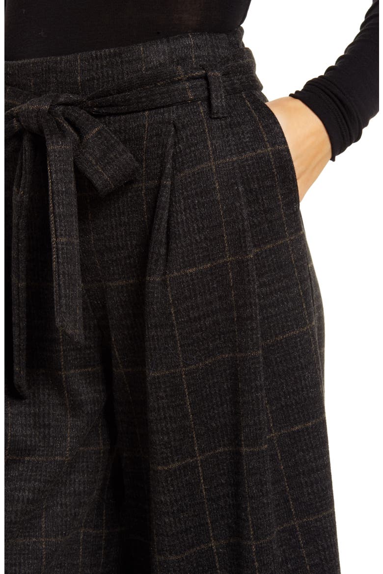 Lyssé Siri Tie Waist Crop Pants, Alternate, color, BRUSHED PLAID