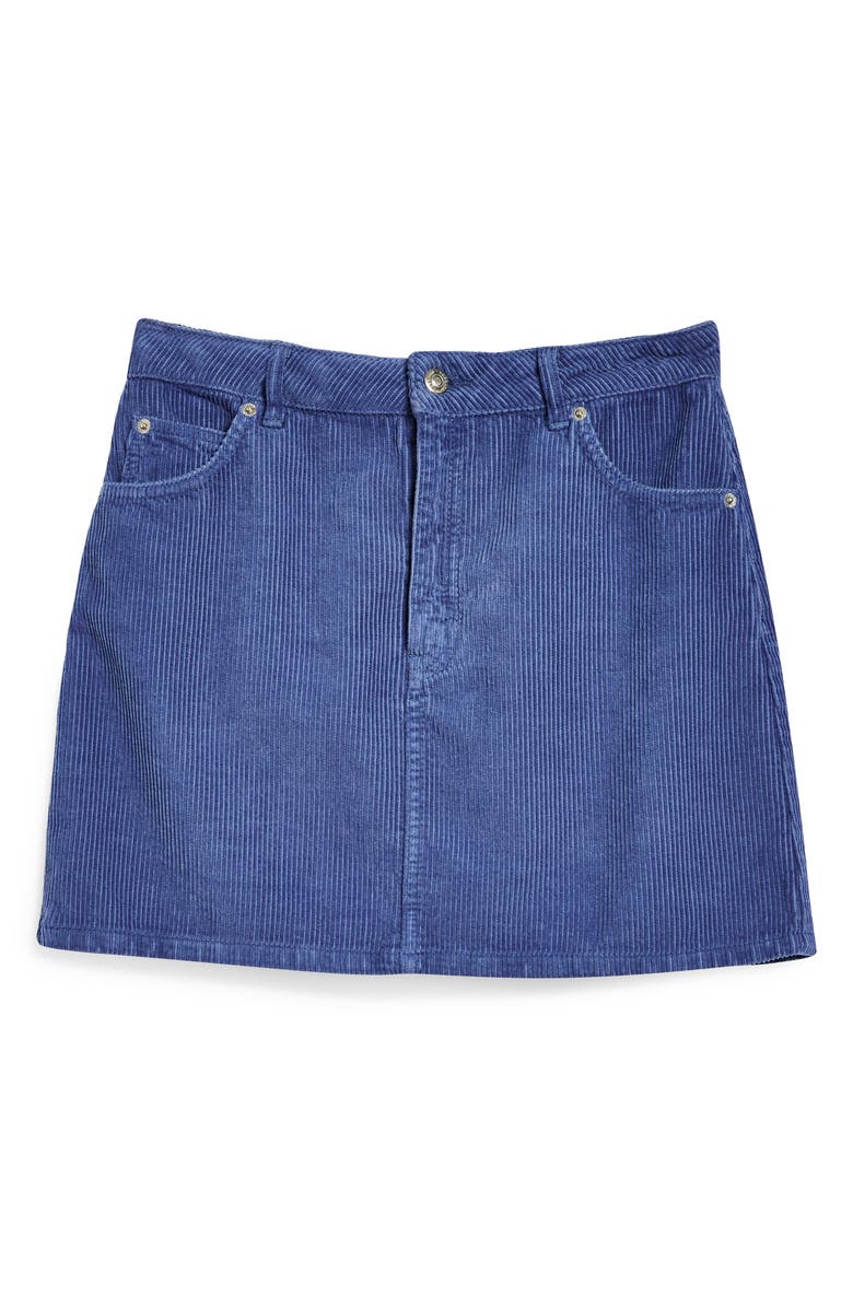 Topshop Corduroy Skirt, Alternate, color, 