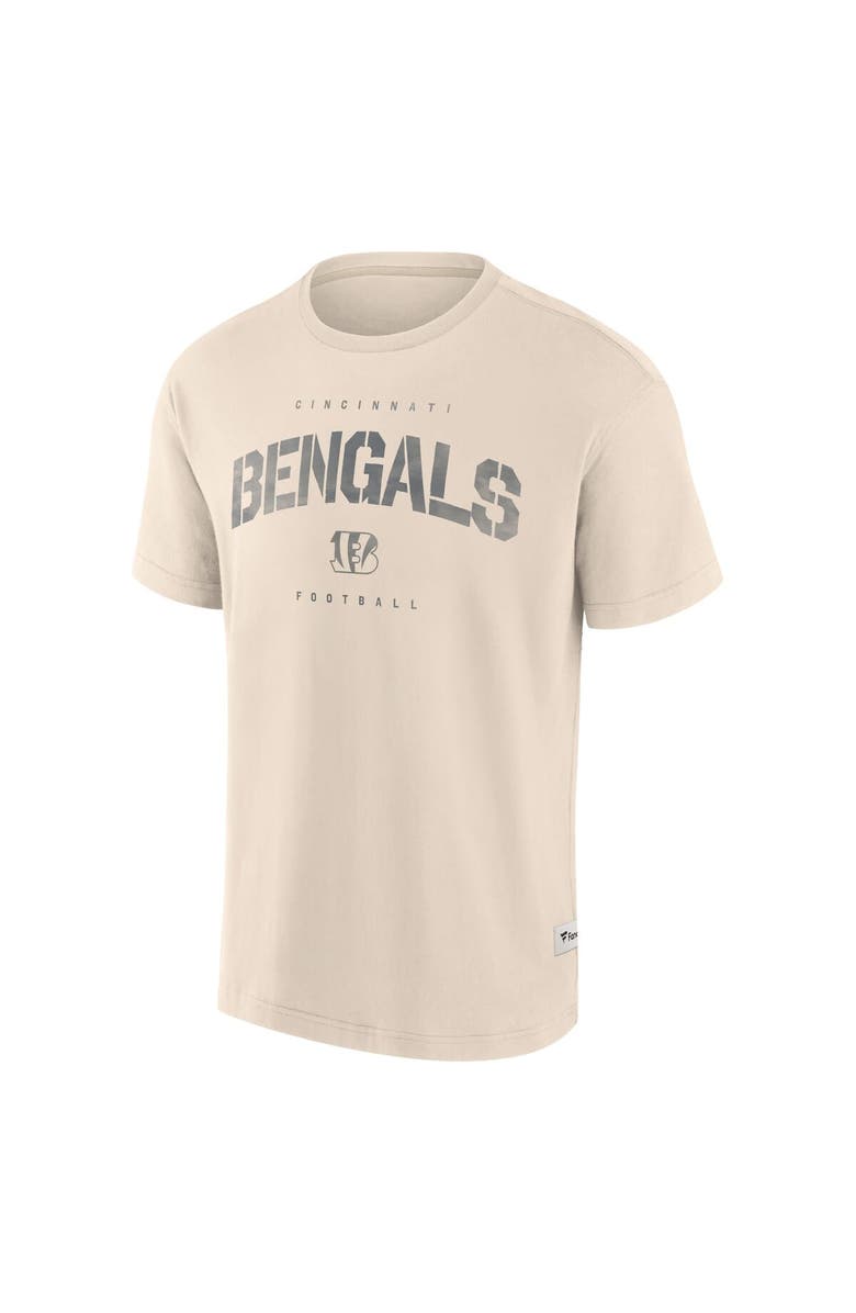 FANATICS Men's Fanatics Cream Cincinnati Bengals Elements Weathered Tonal Future Ground T-Shirt, Alternate, color, Cream