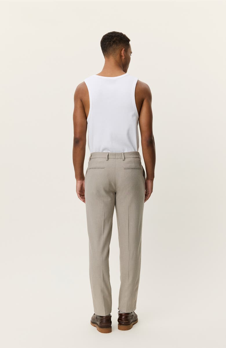 Les Deux Como Regular Fit Flat Front Dress Pants, Alternate, color, Laurel Oak Sand