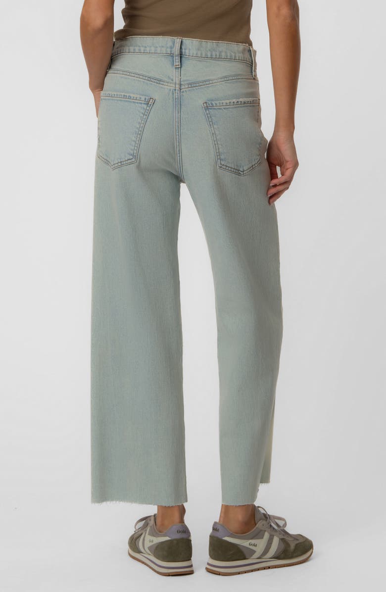 KUT from the Kloth Gwen Raw Hem High Waist Ankle Slouchy Wide Leg Jeans, Alternate, color, 